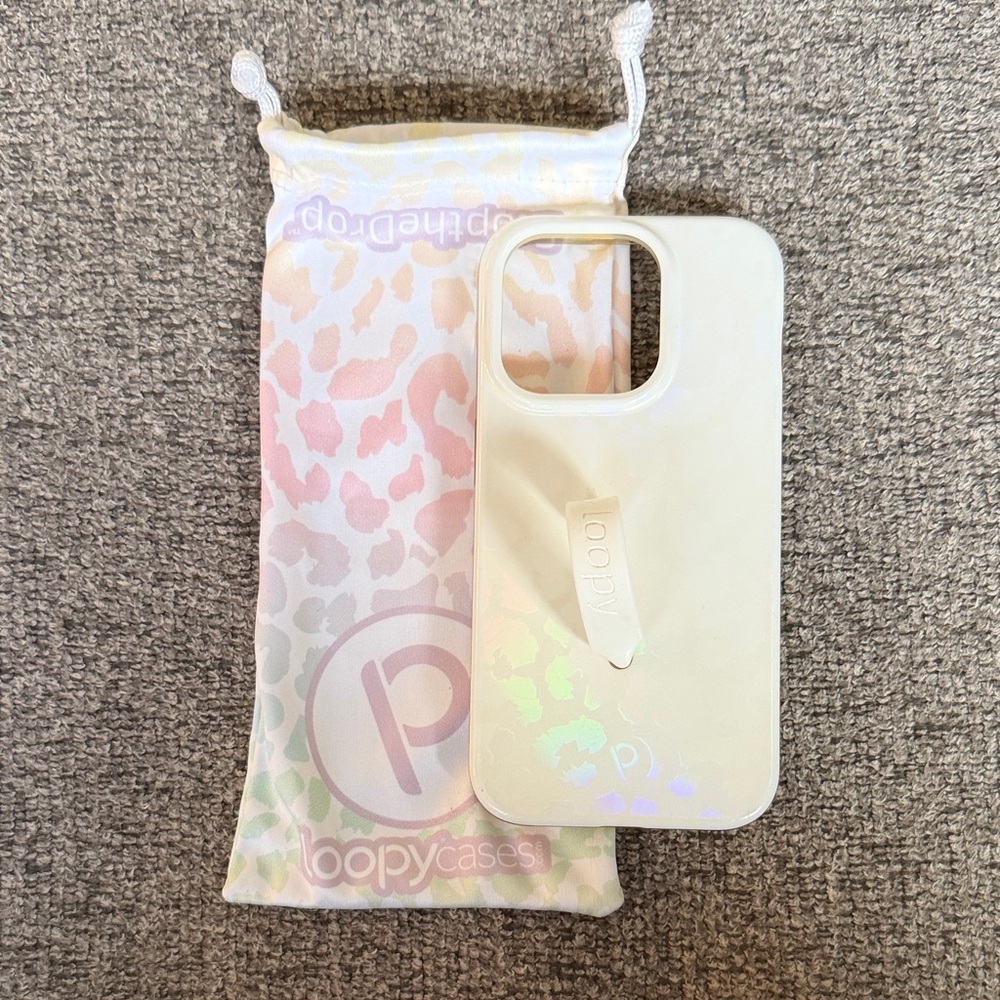 LoopyCases iPhone 15 Pro Opal Leopard Phone Case